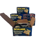 Schlage Maximum Security B360N620 Single Cylinder Deadbolt Chrome Finish. Fixed Price $28.00.