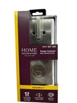 Home Decorators Square Single Cylinder Deadbolt Satin Nickel 1011 857 565 New. Fixed Price $24.95.