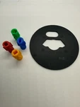 August Smart Lock Red Green Blue Yellow W/backing Plate. Fixed Price $24.99.