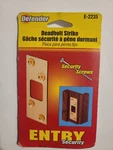 Defender Security Brass 1-1/4 In. Strike Plate 2235 Gold Anodized. Fixed Price $5.70.