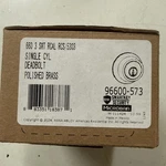 Kwikset Smt Rcal Rcs Single Cyl Deadbolt Polished Brass 96600-573 LOT#22. Fixed Price $11.49.