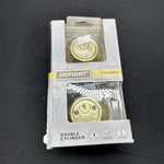 Double Cylinder Deadbolt Lock Polished Brass Defiant R705. Fixed Price $17.00.