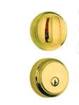 Brinks Polished Brass Push Pull Rotate Deadbolt Steel Door Security Lock. Fixed Price $32.00.