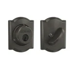 Schlage B60N-CAM Single Cylinder Keyed Entry Deadbolt Decorative Camelot Rose. Fixed Price $59.89.