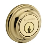 Baldwin SC.TRD.003.6L.DS.CKY.KD Traditional Round Single Cylinder Deadbolt, Poli. Fixed Price $36.07.