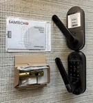 New Samtecht Smart Lock Keyless Entry Finger Print Door W/handle. Fixed Price $48.99.