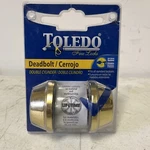 Toledo Double Cylinder Deadbolt Polish Brass CV1801-US3. Fixed Price $9.00.