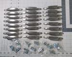 Amerock BP53007 Nickel Allison Lot Of 24 3" Center Handle Cabinet Drawer Pull. Fixed Price $34.99.
