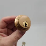 Falcon Mortise Cylinder 1-1/8" Length Satin Bronze # 985 Keyway Pin 9898 Cam. Fixed Price $20.69.
