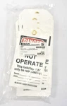 Brady Danger Do Not Operate Tags 5.75" X 3" 25 Pack B-851 66050 Red/black/white. Fixed Price $39.99.