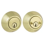 Defiant Polished Brass Double Cylinder Deadbolt. Fixed Price $14.95.
