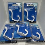 Hillman Heavy Duty Coat/hat Hook 852086 White Clothes/towel/closet 5PC. Fixed Price $32.00.