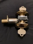 Baldwin 8232 Polished Brass Double Cylinder Deadbolt. Fixed Price $100.00.