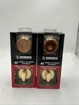 (lot Of 2)BRINKS Home Security Single Cylinder Deadbolt Polished Brass 23061-105. Fixed Price $71.96.