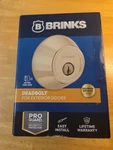 Brinks Deadbolt Polished Brass For Exterior Doors Model 2717-105. Fixed Price $18.00.