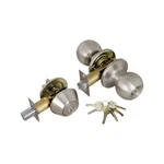 Premier Lock ED03C Stainless Steel Entry Door Knob Combo Set Deadbolt 6 SC1. Fixed Price $32.95.
