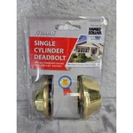 Guard Security Single Cylinder Deadbolt Lock Fits All Standard Doors Brass. Fixed Price $14.98.