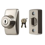 Deadbolt For Storm And Screen Doors, Satin Silver, Key Lock. Fixed Price $26.84.