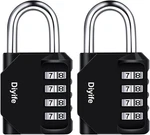 Diyife 4-DIGIT Combination 2 Pack Weatherproof Black Padlock. Fixed Price $18.12.