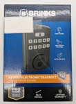 Electronics Keypad Single Cylinder Deadbolt With Pro Guard Brinks (4390-122). Fixed Price $44.99.