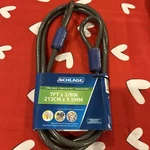 Schlage 999256 Double Loop Cable, Flexible Steel, 3/8 In. Diameter, 7 Ft. Length. Fixed Price $11.50.