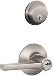 Schlage FB50N 619 Single Cylinder Deadbolt And Keyed Entry Latitude Lever,. Fixed Price $118.99.