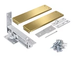 Gold Double Action Spring Hinge Stainless Steel Self Closing Door Kit. Fixed Price $52.00.