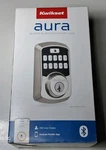Smart Lock Keypad Bluetooth Satin Nickel Modern App Control Kwikset Aura. Fixed Price $49.99.