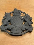 Vintage 1953 Kings Arms Black Cast Iron Trivet Virginia Metal Crafters. Fixed Price $17.50.