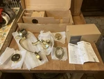 Schlage Plymouth Dummy Handleset Flair Interior Lever Left F93PLY505FLA605. Fixed Price $50.00.