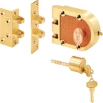 Prime-line 15361 Deadbolt, Keyed Different Key, Bronze, Brushed Brass, Segal. Fixed Price $129.27.