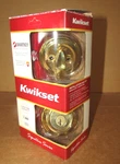 New Kwikset Smartkey 99800-087 Brass Finish Single Cylinder Deadbolt Lock. Fixed Price $24.99.