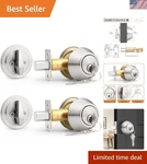 Durable Single Cylinder Deadbolts - 2 Pack Keyed Alike For Home Security. Fixed Price $58.82.