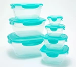 Locknlock 7-PIECE Nestable Zen Containers W/ Handle Lid K98067 Sea Glass. Fixed Price $24.95.