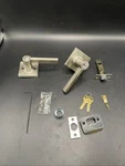 Kwikset 405CSL Sqt 514 Smt 6AL Rcs K4 Casey Keyed Entry Leverset Satin Nickel. Fixed Price $35.00.