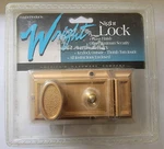 Deadbolt Lock Wright Productions Night Plated Brass V380BR. Fixed Price $12.00.