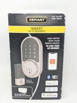 Defiant Round Satin Nickel Smart Wi-fi Deadbolt Powered By Hubspace. Fixed Price $59.95.