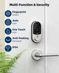 Fingerprint Front Door Lock Set - Zomnua Keyless Entry With Handles. Fixed Price $79.00.