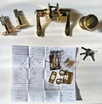 Defiant Naples Polished Brass Combo Pack With Single Cylinder Deadbolt 32MYE7D1B. Fixed Price $26.00.