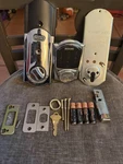 Schlage BE469NX 625 Connect Camelot Touchscreen Deadbolt Bright Chrome. Fixed Price $150.00.