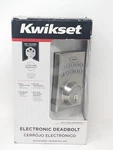 Kwikset Contemporary Electronic Keypad Deadbolt 92640-001. Fixed Price $65.00.