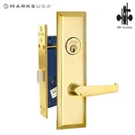 Marks Usa New York Mortise Lever Lock 1-1/16" X 7-5/8" U3 Polished Brass Rh. Fixed Price $128.19.