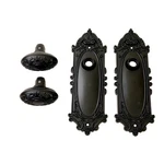Signature Hardware 480936 Valma Solid Brass Passage Door Knob Set - Matte Black. Fixed Price $50.90.