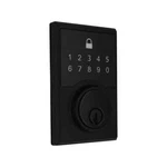 Defiant Square Matte Black Compact Touch Electronic Single Cylinder Deadbolt. Fixed Price $20.99.