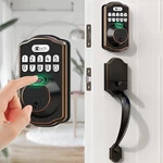 Ixtech Fingerprint Door Lock Set, Keyless Entry Deadbolt With Handle. Fixed Price $89.90.