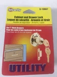 Prime-line U10667 Drawer & Cabinet Lock, Brass (H3). Fixed Price $6.98.