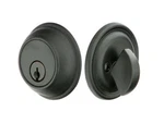 Emtek Tuscany Bronze Single Cylinder Keyed Entry Deadbolt 8471FB Flat Black. Fixed Price $59.50.