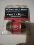 Ultra Security Polished Brass Single Cylinder Deadbolt - New Box. Fixed Price $5.00.
