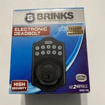 Brinks Electronic Deadbolt Tuscan Bronze 2685-150 Ez Install Open Box. Fixed Price $12.70.