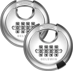 Delswin 4 Digit Combination Disc Padlock With Hardened Steel Shackle Outdoo. Fixed Price $38.28.